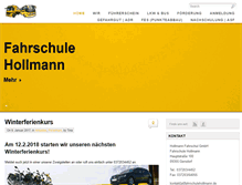 Tablet Screenshot of fahrschulehollmann.de